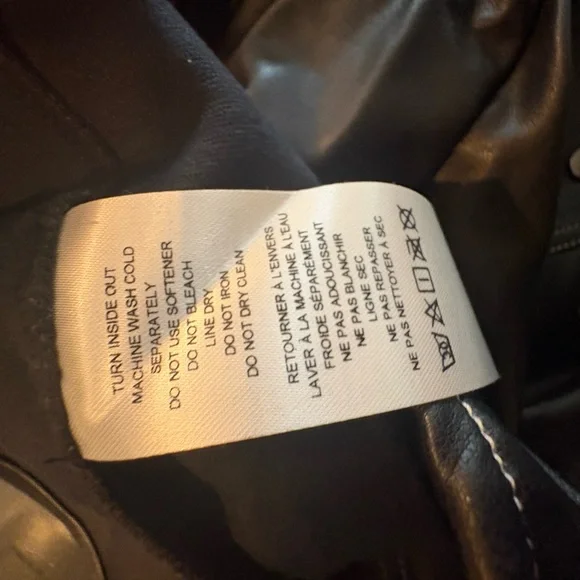 Maeve Anthropologie Faux Leather Mini Skirt • Snap Front • Size 14 (NWT) - Picture 5 of 5